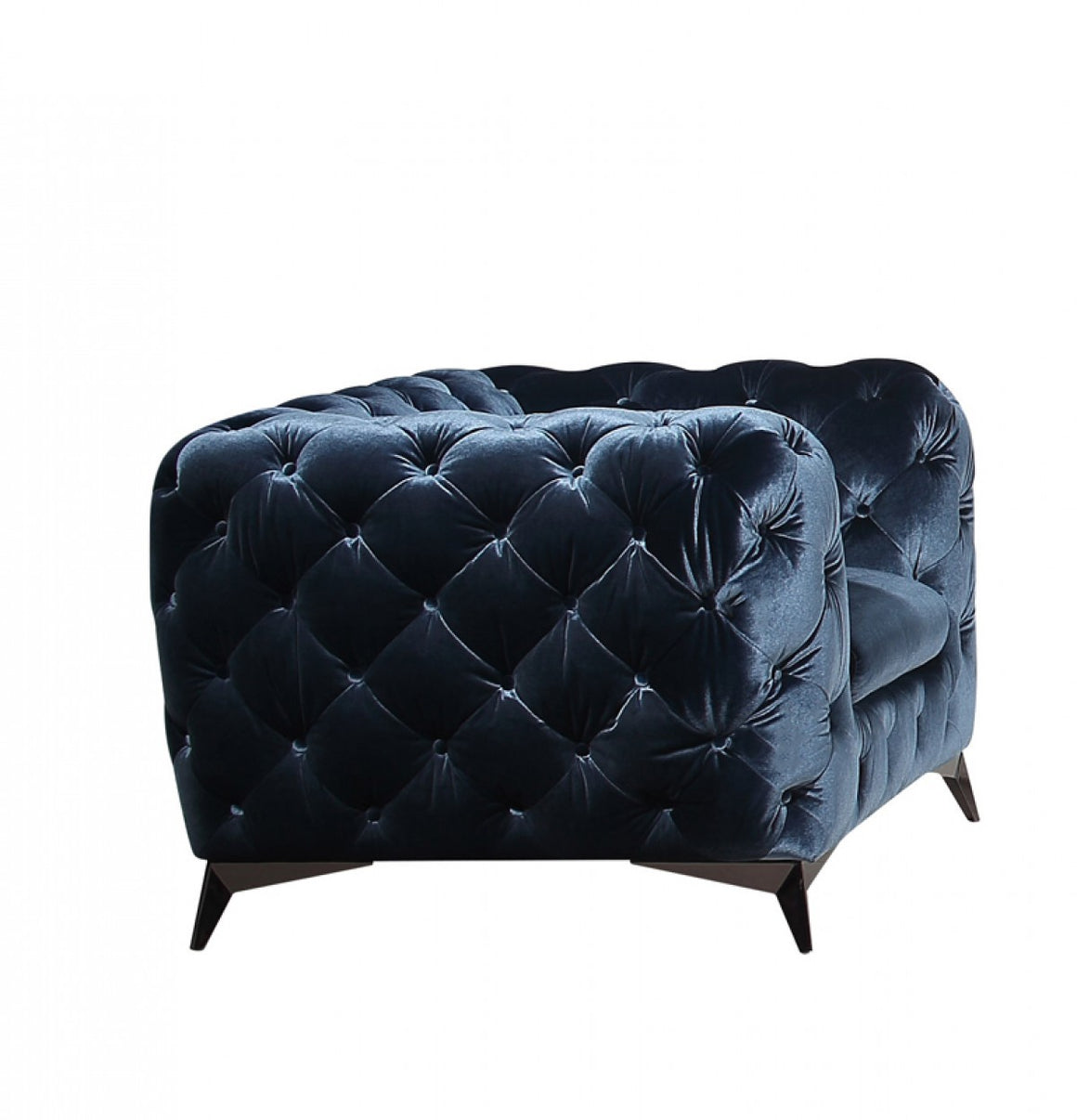 Divani Casa Delilah Modern Blue Fabric Chair