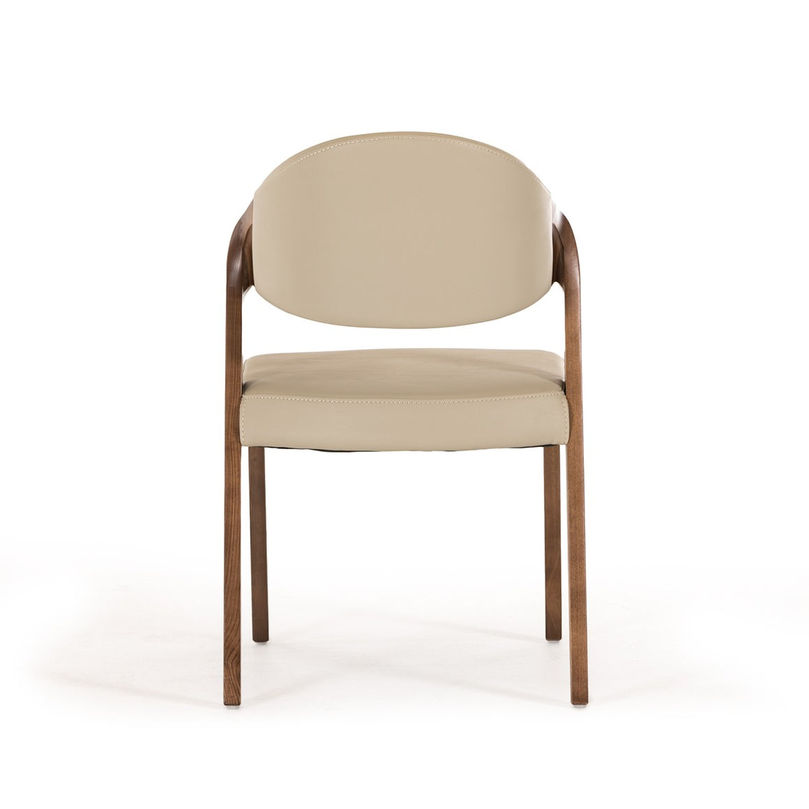 Modrest Arlo Mid-Century Grey & Walnut Dining Chair (Set of 2)