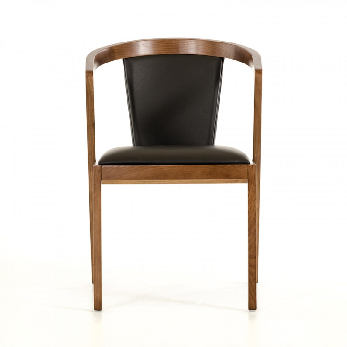 Modrest Gregor Modern Black & Walnut Dining Chair