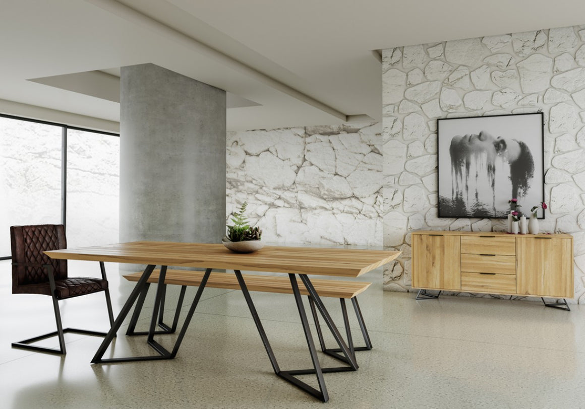 Nova Domus Pisa Modern Drift Oak Dining Table