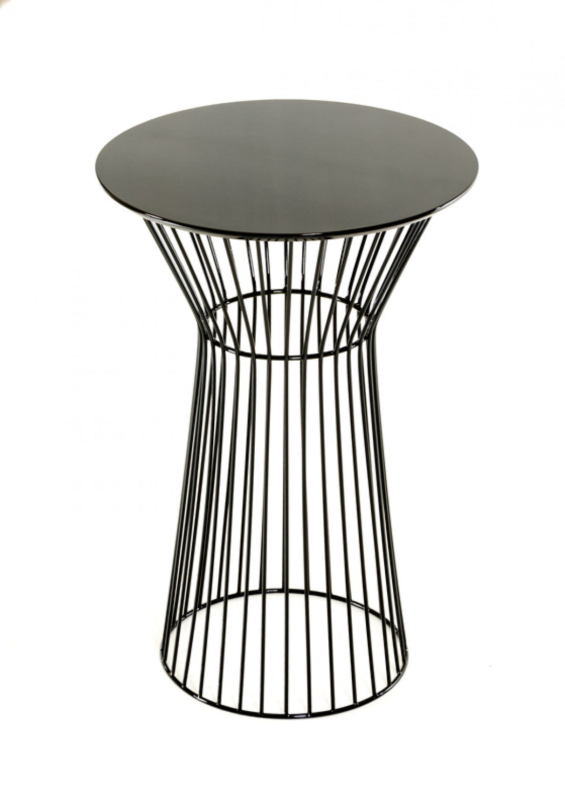 Modrest Graph Modern Black Round Bar Table