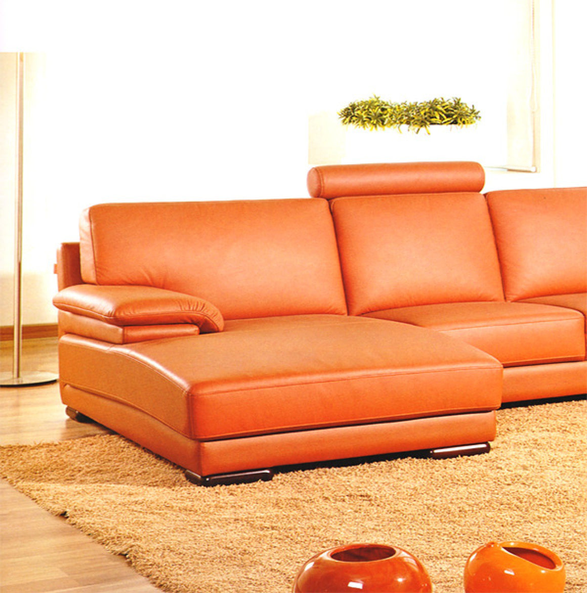 Divani Casa 2227 - Modern Leather Sectional Sofa