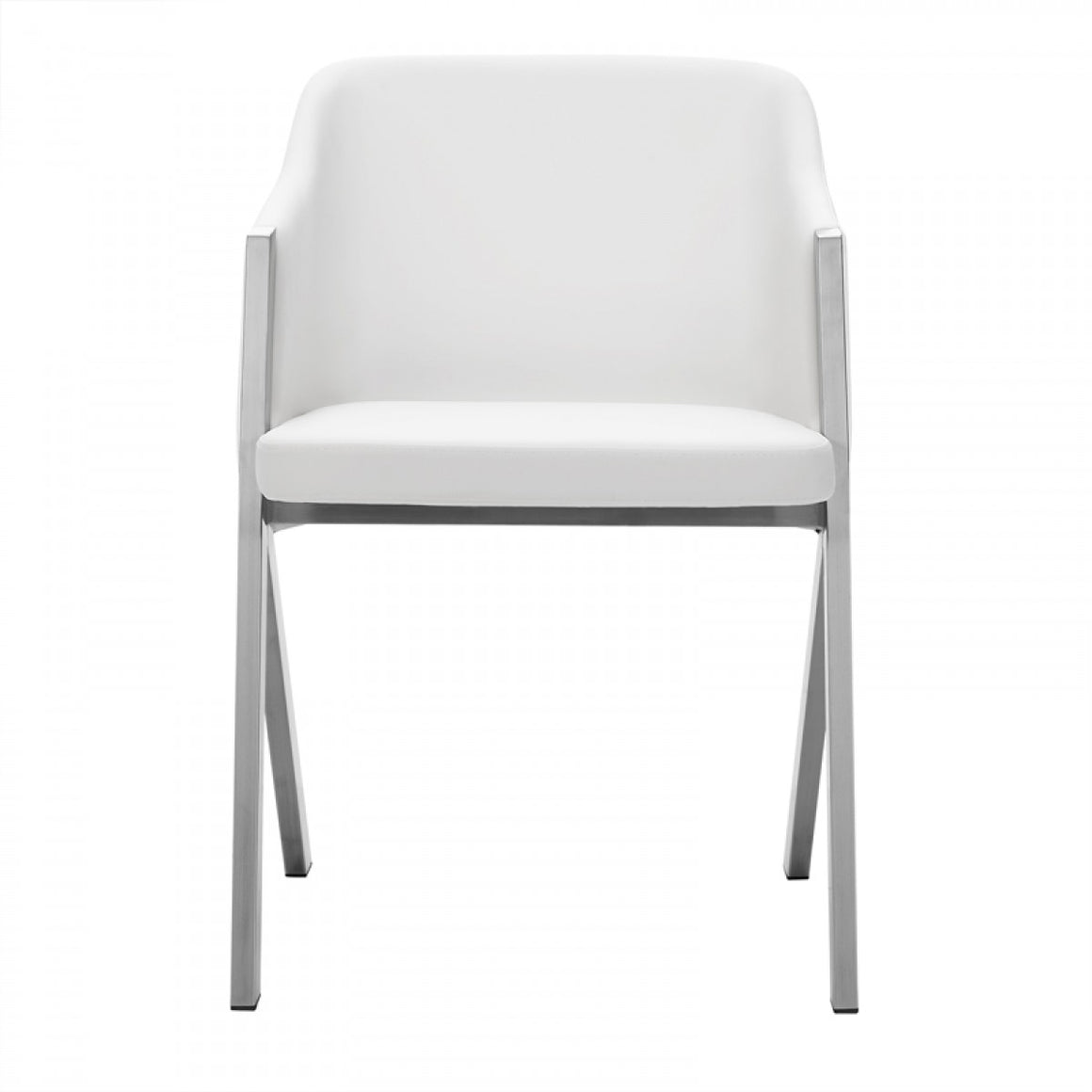 Darcy - Modern White Leatherette Dining Chair (Set of 2)