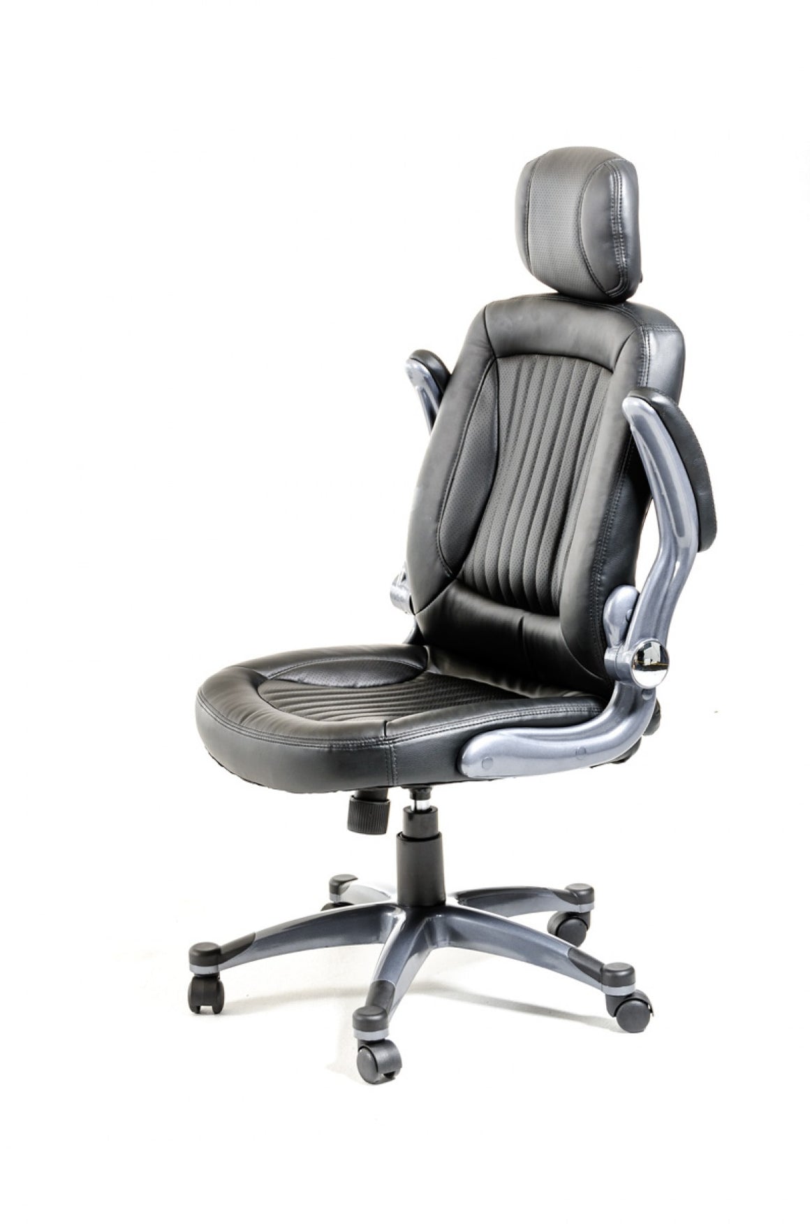 Modrest Principal Modern Black Office Chair w/ Headrest