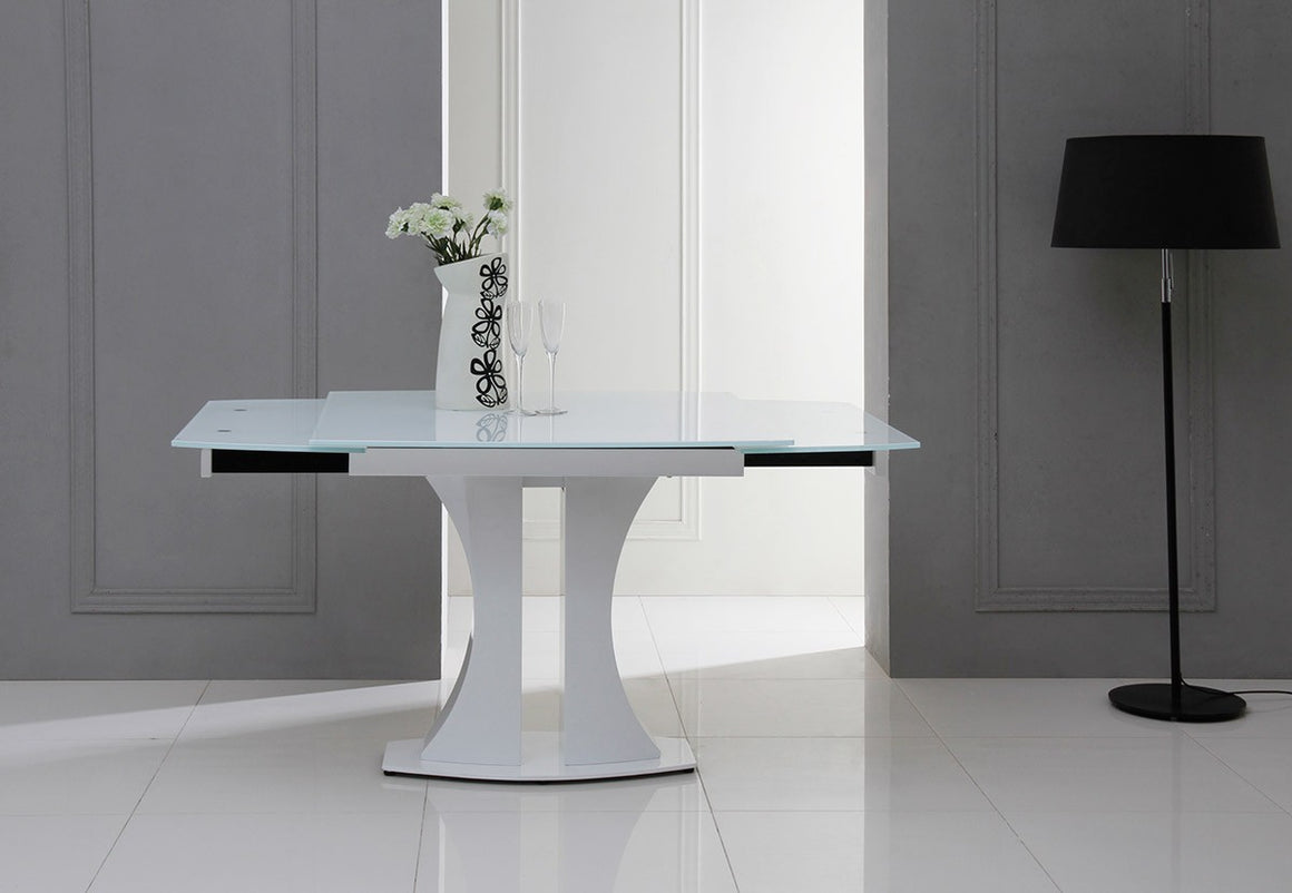 Modrest Split - Modern White Extendable Dining Table