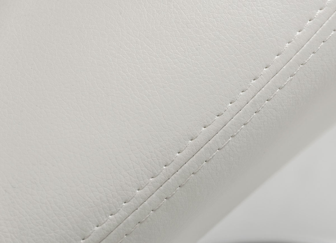 Penn - Modern White Leatherette Dining Chair (Set of 2)