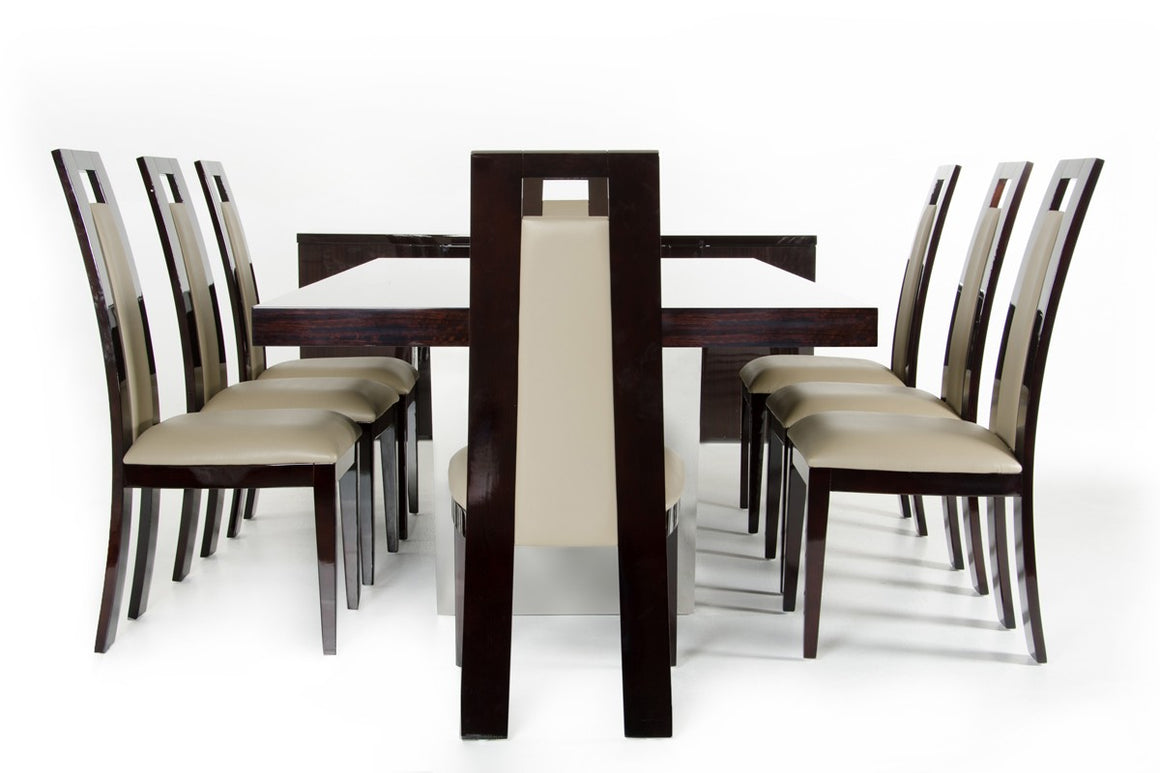Modrest Christa Modern Ebony High Gloss Dining Table