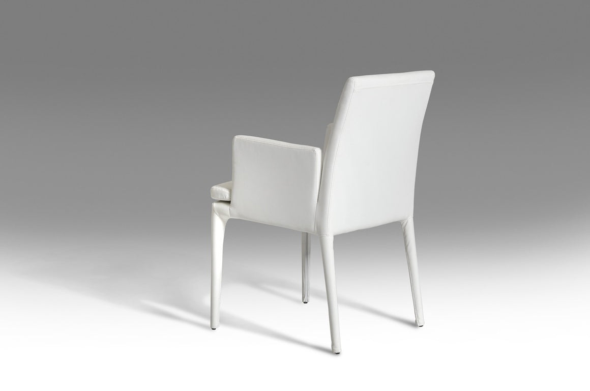 Modrest Dex Modern White Leatherette Dining Chair