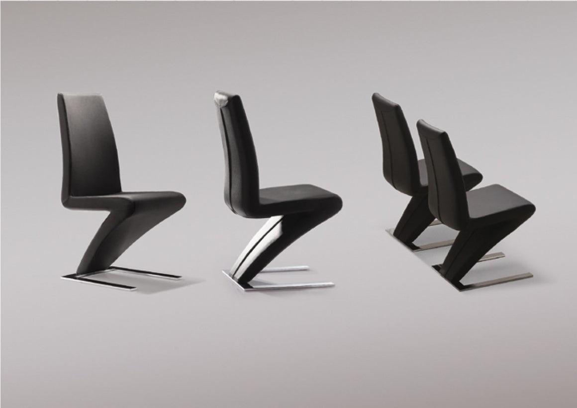 Modrest Zayd Modern Black Dining Chair (Set of 2)