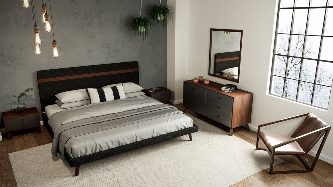 Nova Domus Dali Modern Grey & Walnut Dresser