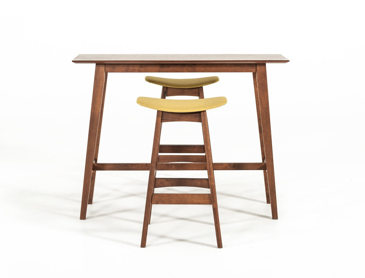 Modrest Steed Modern Walnut Bar Table