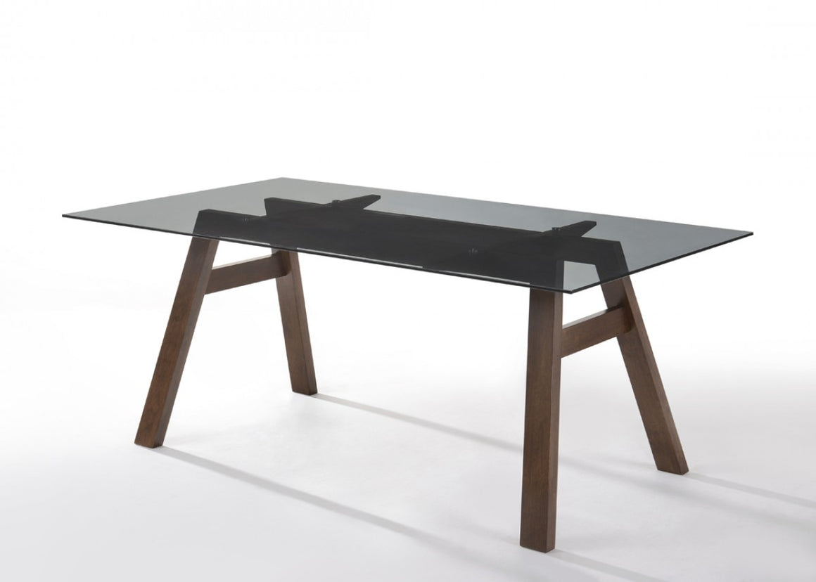 Modrest Travis & Tobias Modern Walnut Dining Set