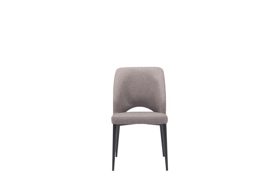 Modrest Fisher Modern Grey Fabric Dining Chair (Set of 2)