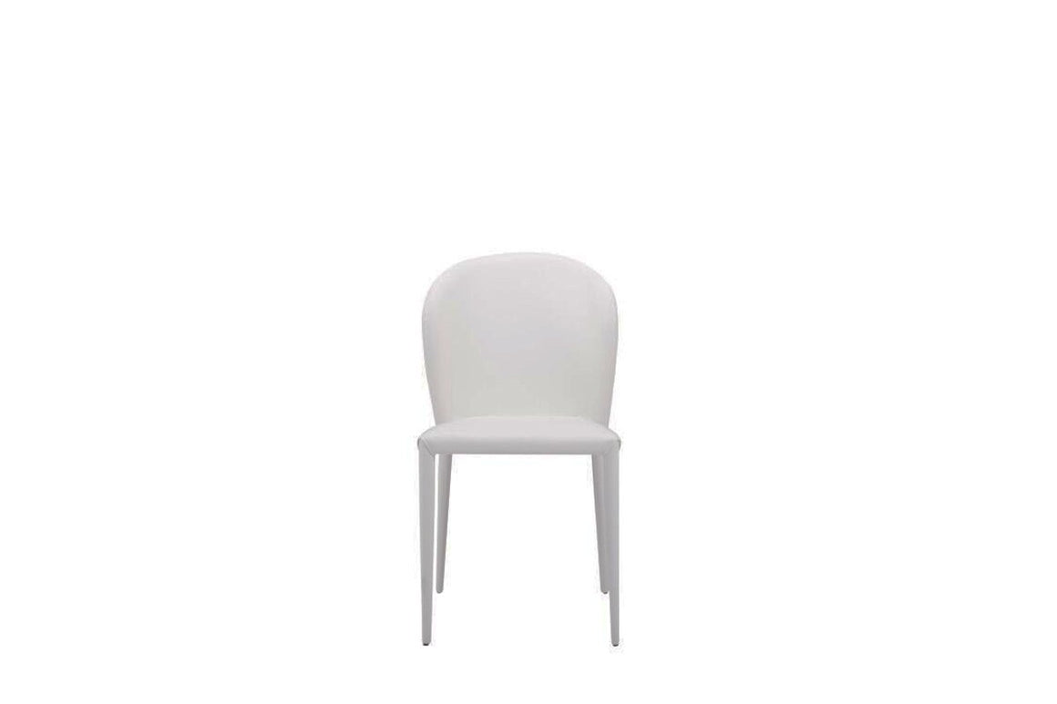 Modrest Maggie Modern White Leatherette Dining Chair (Set of 2)