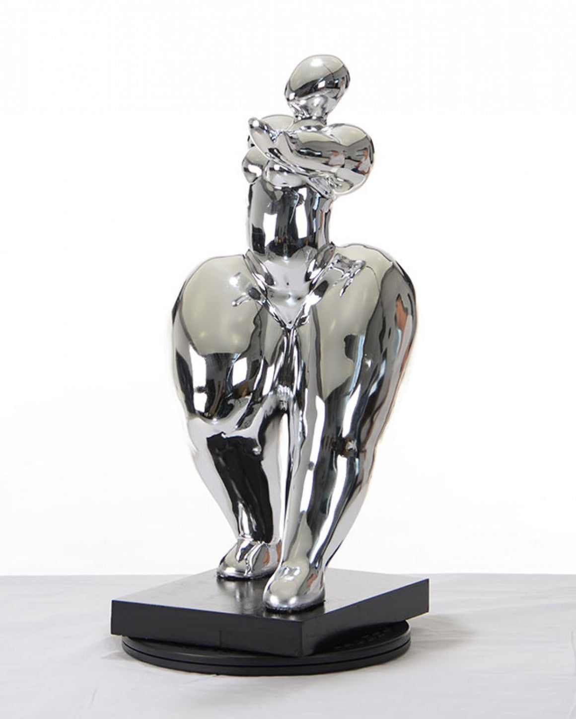 Modrest SZ0048 - Modern Silver Voluptuous B Sculpture