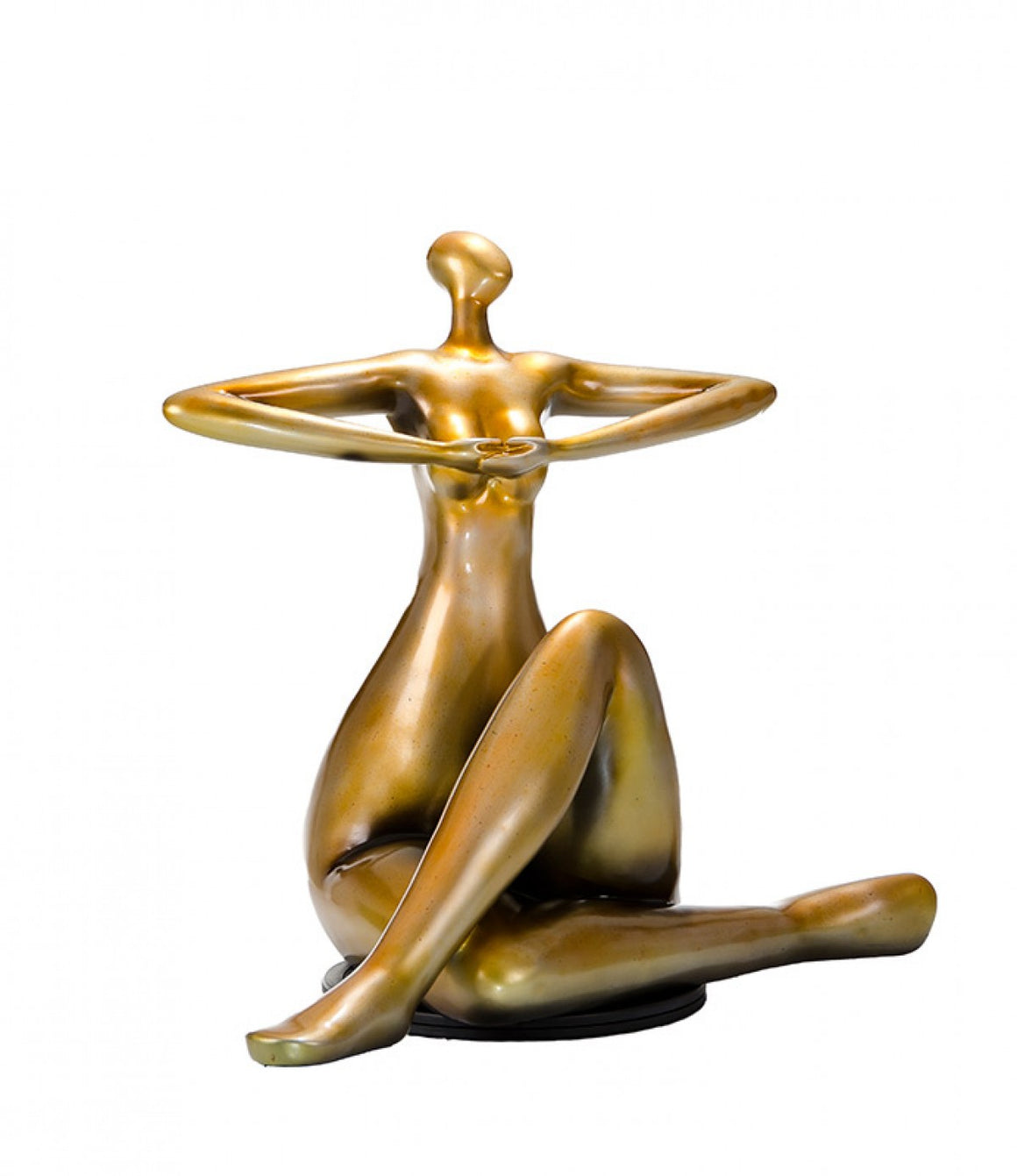 Modrest SZ0395 - Modern Gold Lady Yoga Sculpture