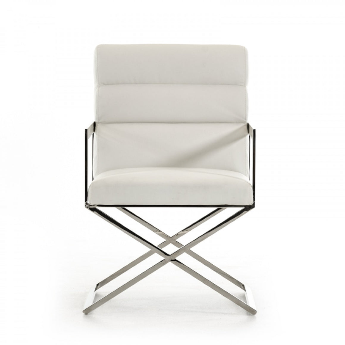 Modrest Capra Modern White Leatherette Dining Chair