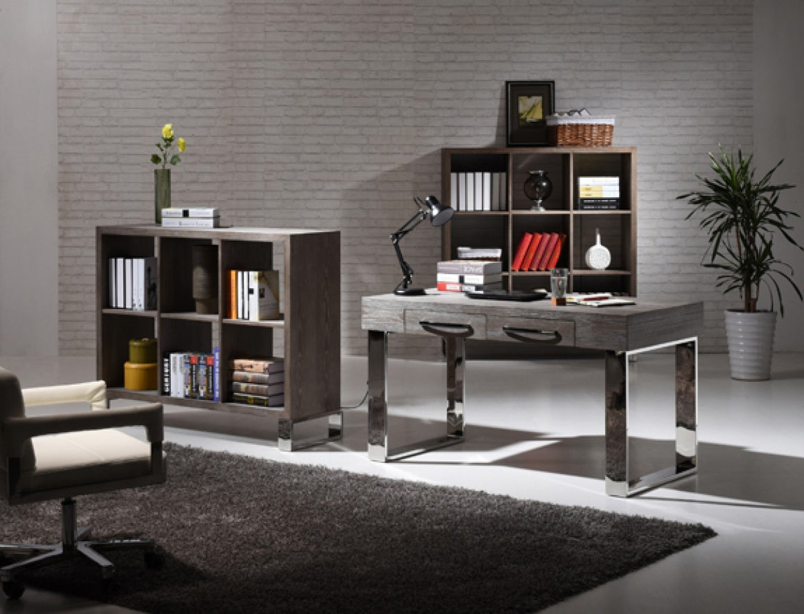 Modrest Lola Modern Grey Elm Desk