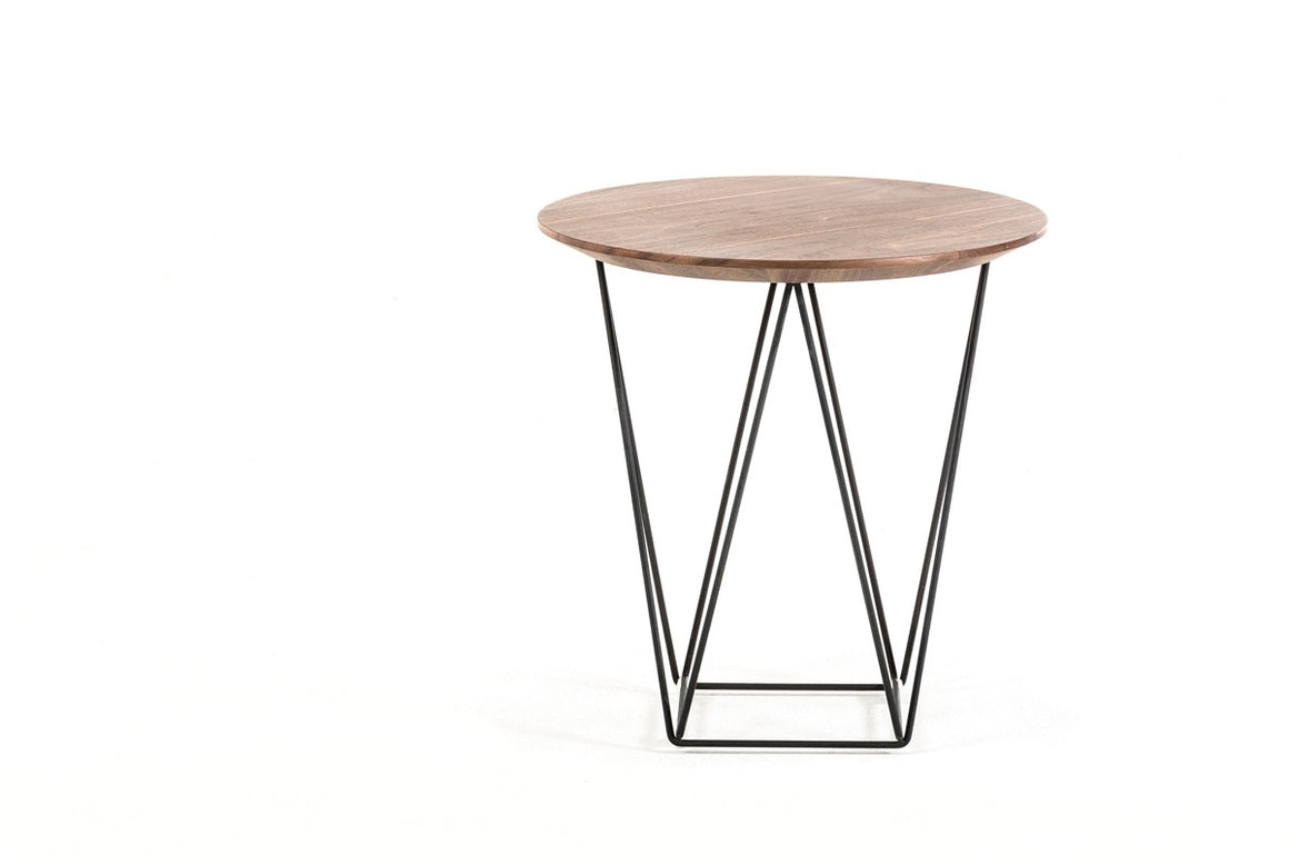 Modrest Spoke Modern Walnut End Table