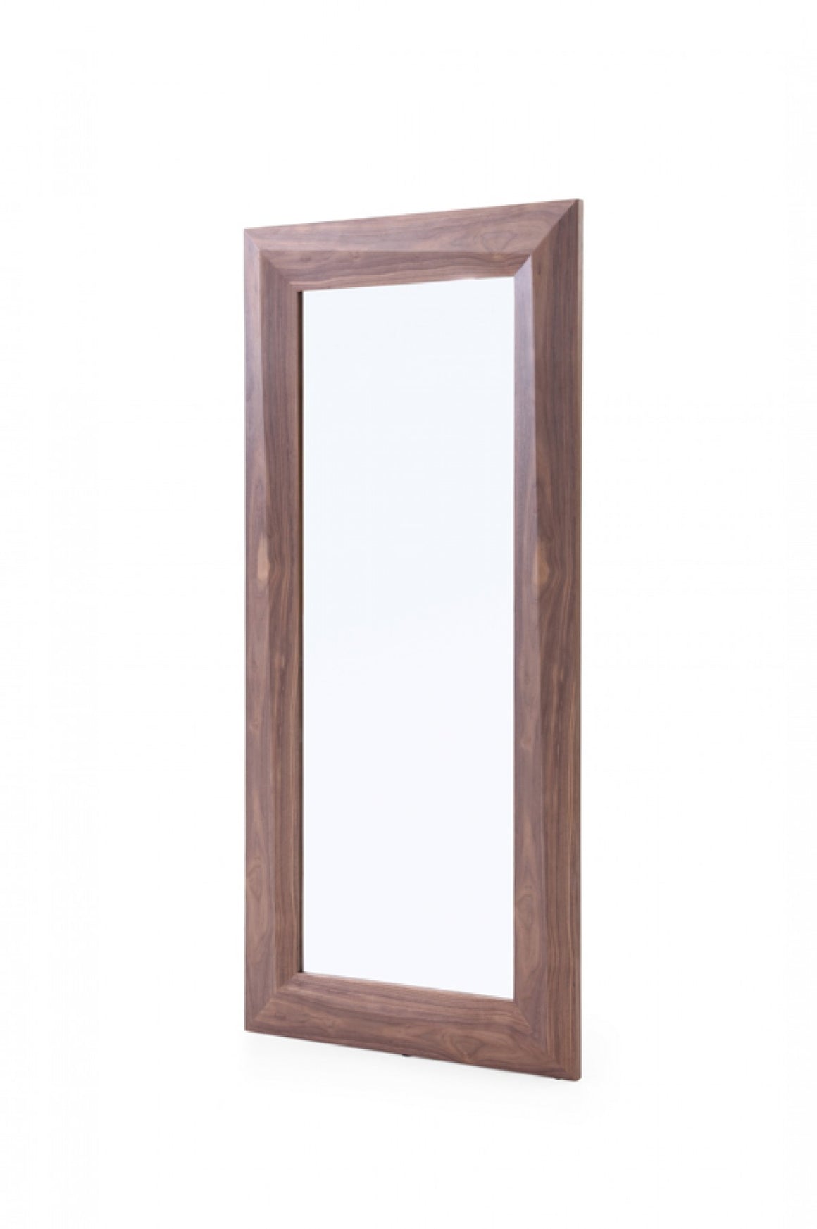 Modrest Calem Modern Walnut Floor Mirror