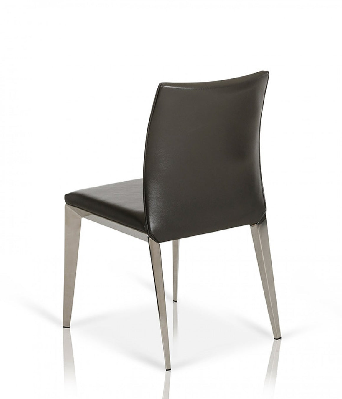 Daytona - Modern Dark Grey Eco-Leather Dining Chair (Set of 2)