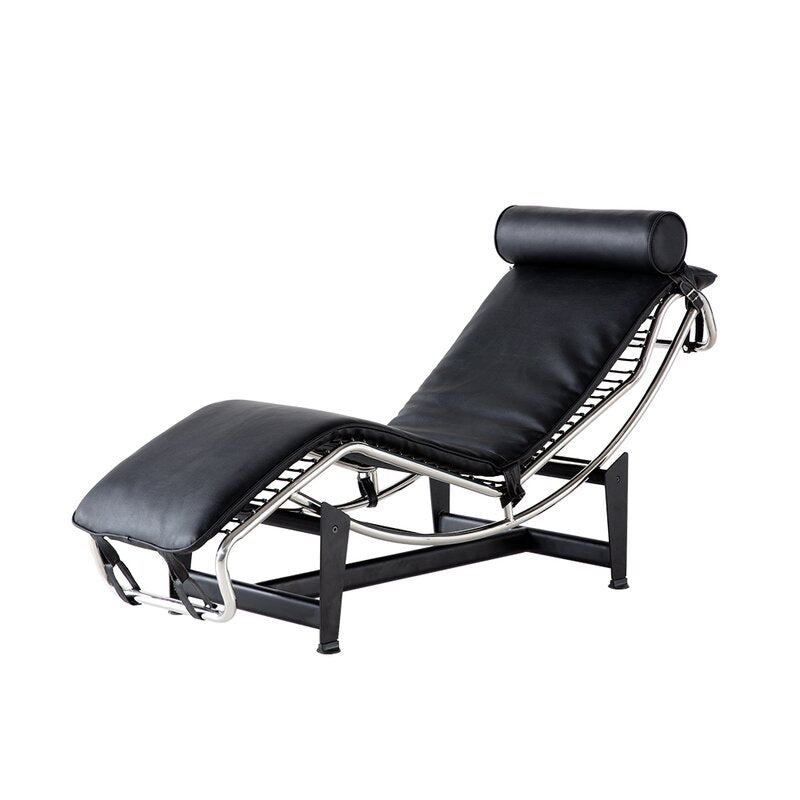 W30213865 LC-4 Style Replica Chaise Lounge Chair in Black