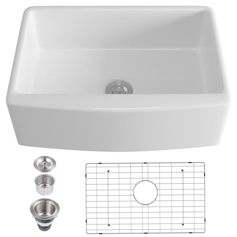 29.75" x 20.75" Fablise Single Basin Farmhouse Kitchen Sink