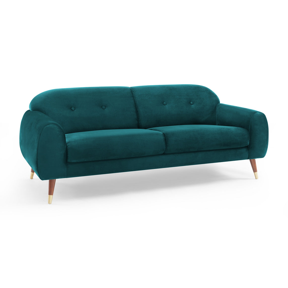 IRIS Velvet Sofa in Petro Green