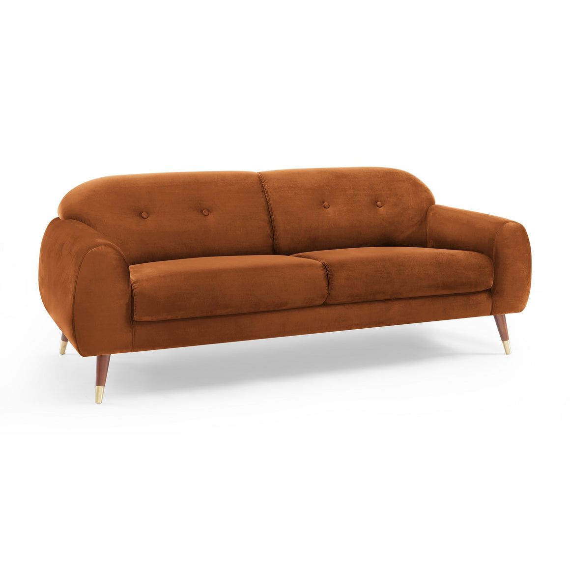 IRIS Velvet Sofa in Curry