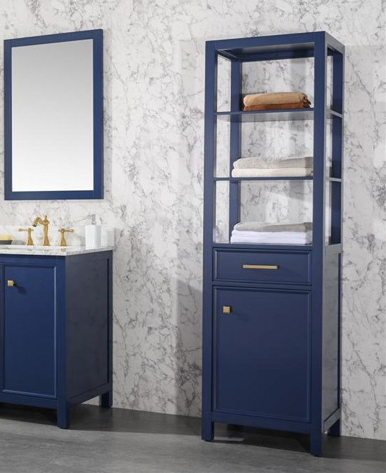 21" Bainbridge Collection Blue Linen Cabinet