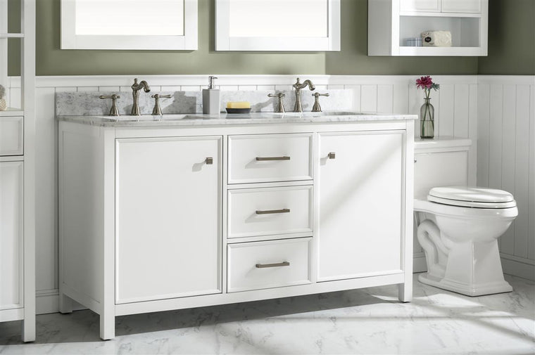 Bathroom Vanities Outlet Atlanta Renovate for LessColumbia 48 Single Vanity,  Ash Gray, Radiant Gold w/ Glossy White Composite Top
