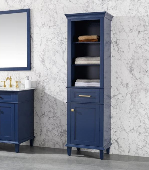 21" Haven Collection Blue Linen Cabinet