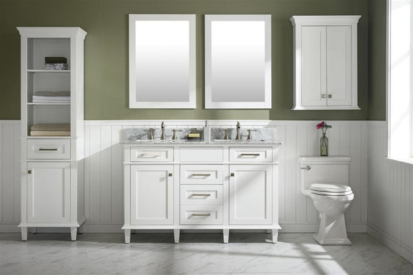 Jillian 54 Double Bathroom Vanity Set Sand & Stable Base Finish: White Wash