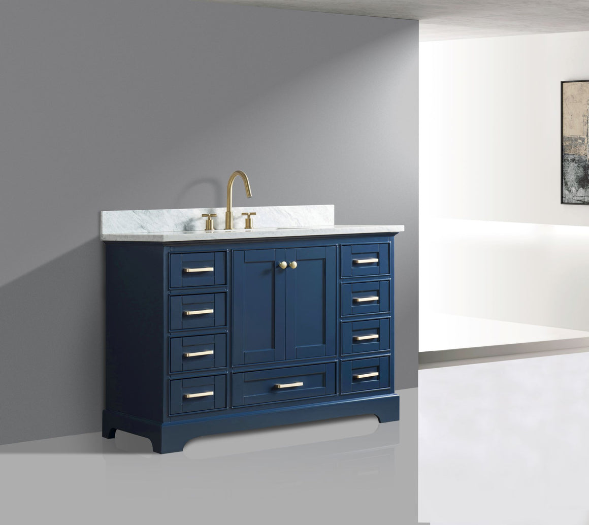 Yazmin 48" Single Bathroom Vanity Set in Blue