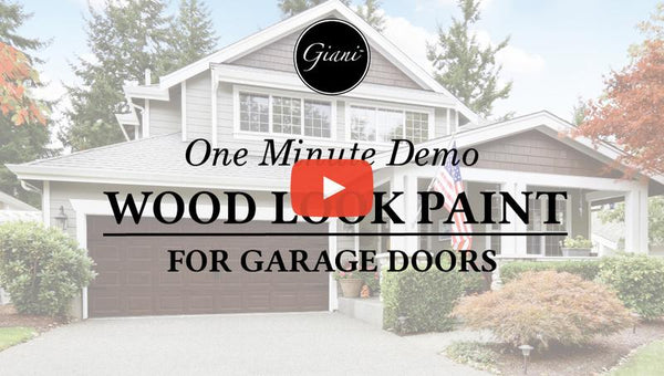 Giani Granite Giani Wood Look Paint for Garage Doors- Step 2 Wood Grain Finish Coat, Pint (English Oak)