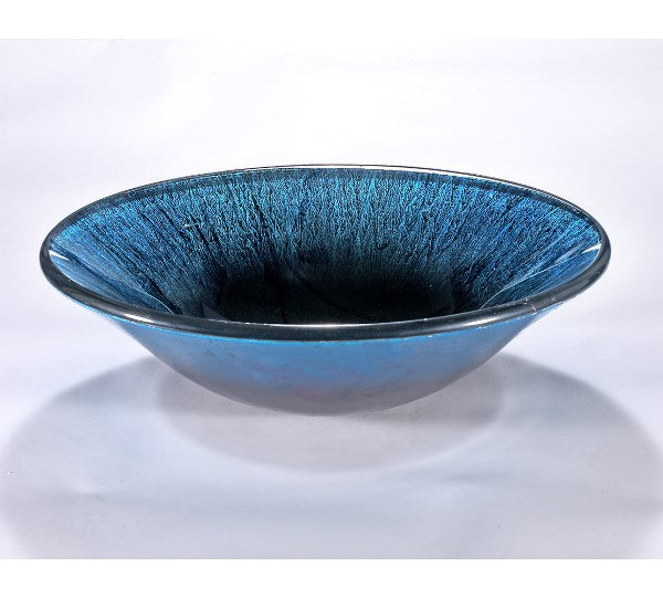 InFurniture ZA-1254 Glass Sink Bowl in Blue