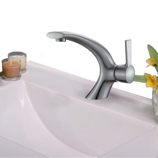 ZL10165T2-BN Legion Furniture Single Hole Single Handle Bathroom Faucet with Drain Assembly