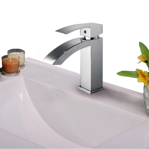 ZL12266-PC Legion Furniture Single Hole Single Handle Bathroom Faucet with Drain Assembly