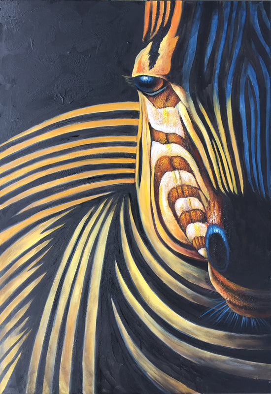 Modrest ADC7197 - Modern Zebra Oil Painting