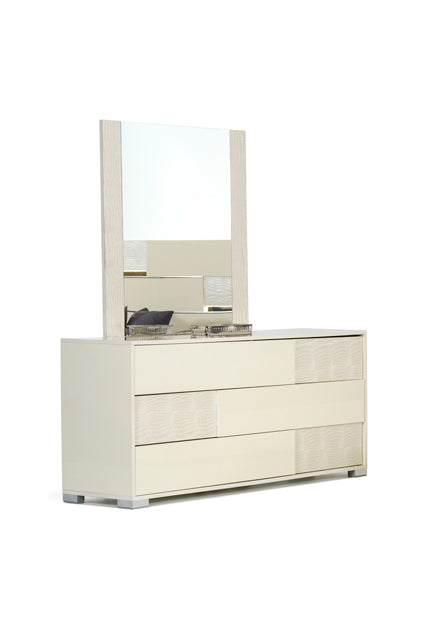 Modrest Ancona Italian Modern Beige Mirror