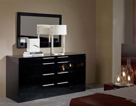 Modrest Aron Night Modern Black Dresser