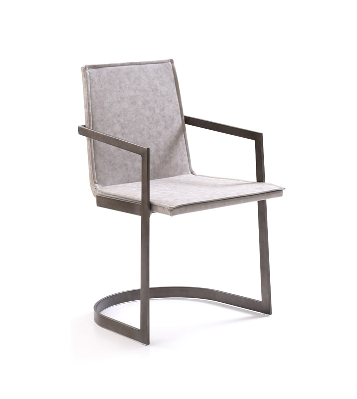 Jago - Modern White Wash Grey Dining Chair (Set of 2)