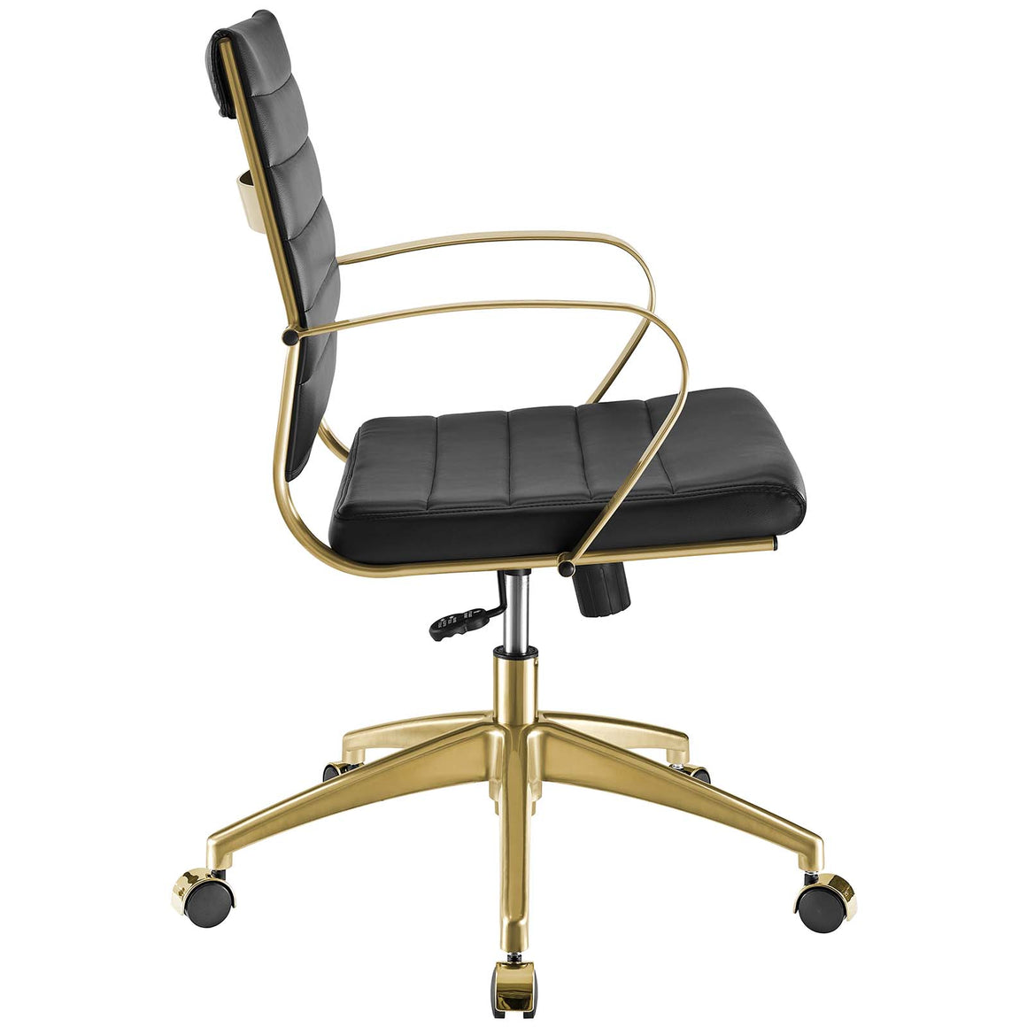 Jive Gold Stainless Steel Midback Office Chair