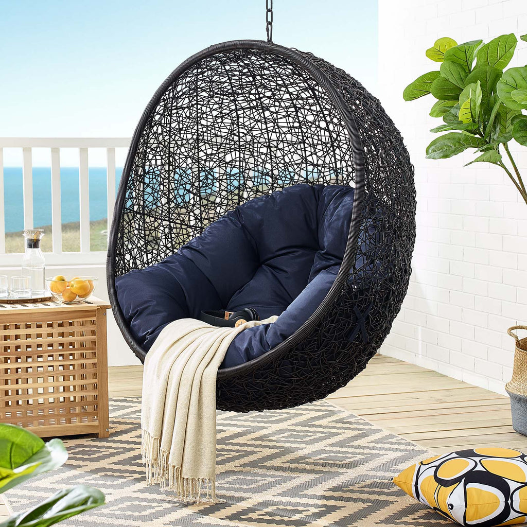 Black swing chair hot sale