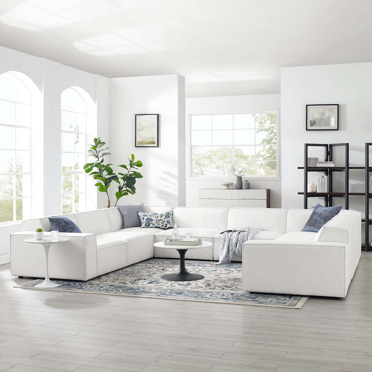 Mueble de salón C29 FUEGO – blanco brillante - Grande - 273 x 165 »  Confortica