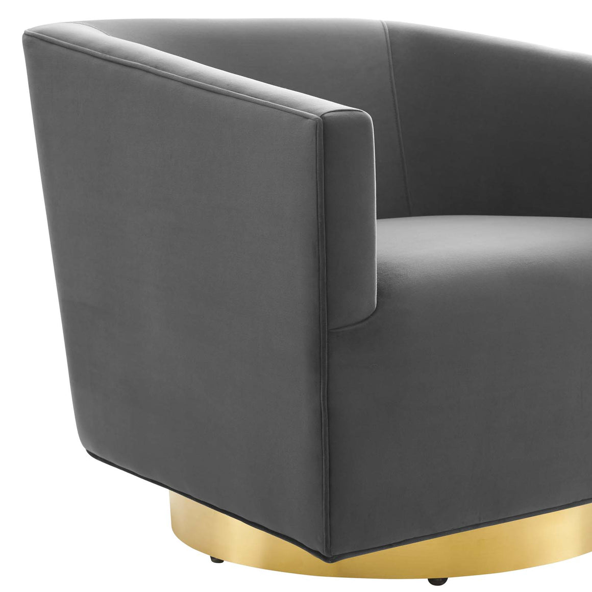 Twist  Accent Lounge Performance Velvet Swivel Chair