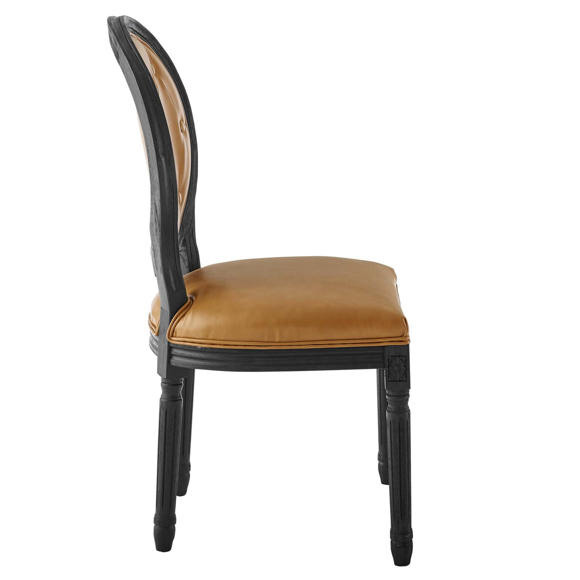 Arise Vintage French Vegan Leather Dining Side Chair