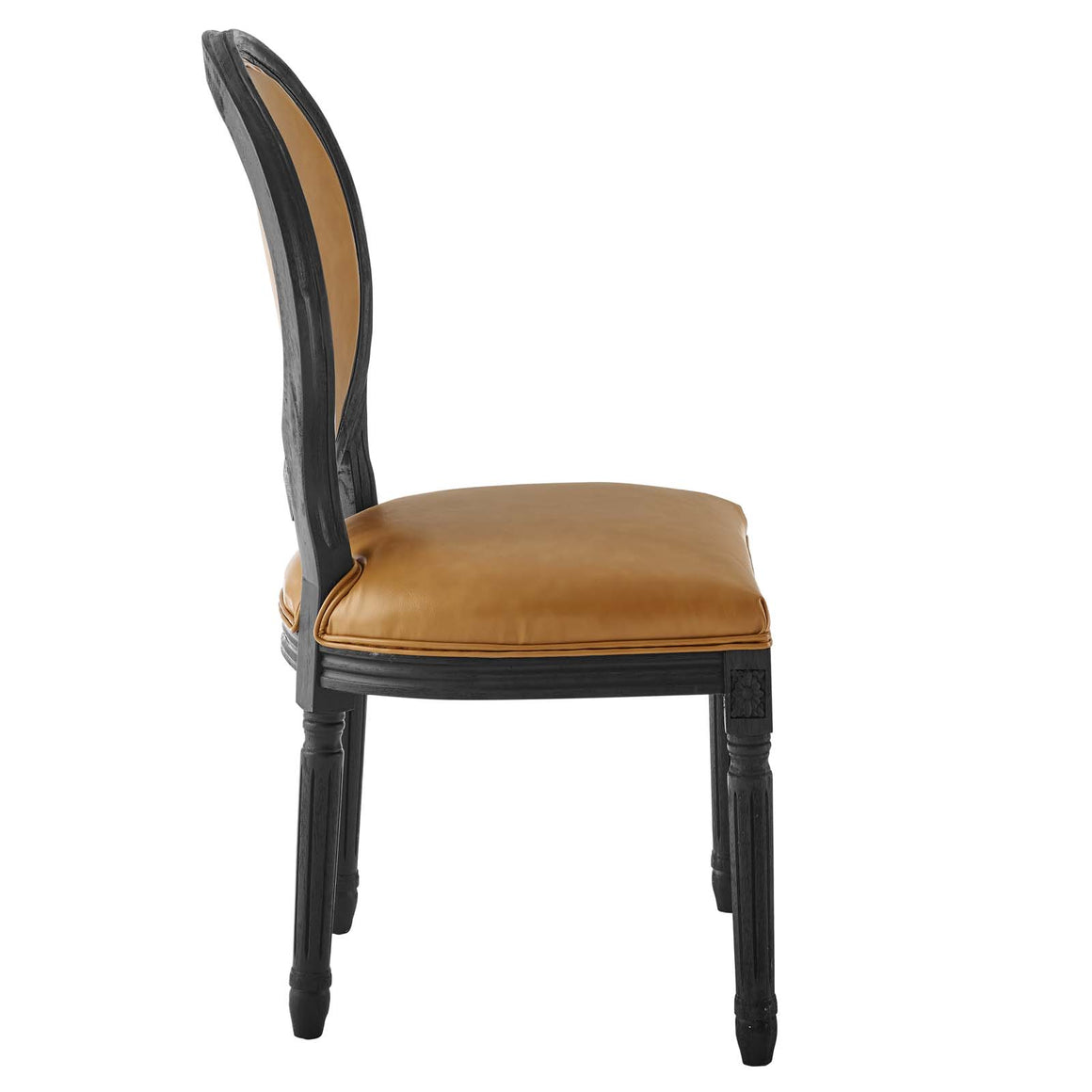 Emanate Vintage French Vegan Leather Dining Side Chair