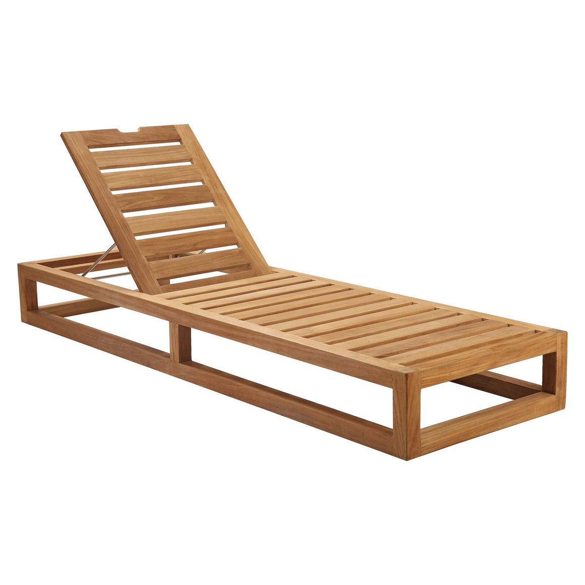 Newbury Outdoor Patio Premium Grade A Teak Wood Lounge Chair