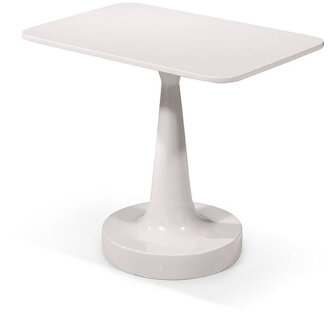 Modrest Pisa - Modern White End Table